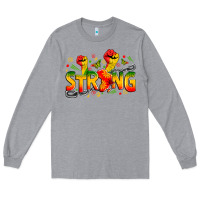 Heather Grey strong juneteenth Long Sleeve Tee - Zillion Design Studio