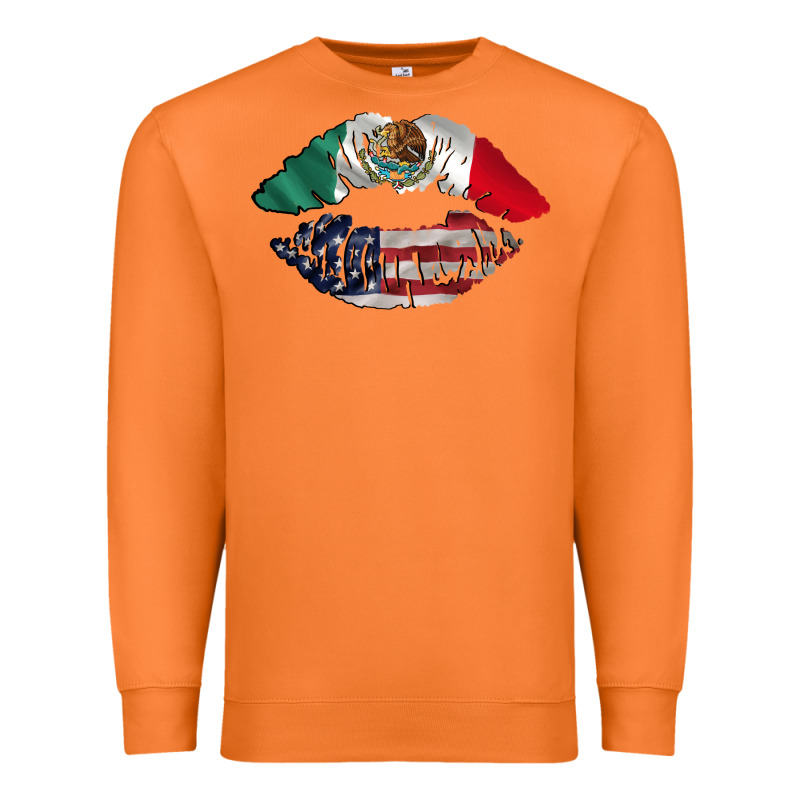 Mexico Usa Lips Premium Sweatshirt by AdoDesignShop | Teevron