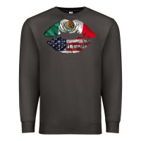 Smoke mexico usa lips Premium Sweatshirt - AdoDesignShop