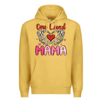 Antique Gold one loved mama Premium Hoodie - MaliasSmallBusiness