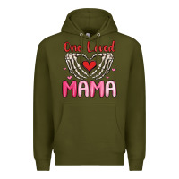 Army Green one loved mama Premium Hoodie - MaliasSmallBusiness