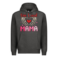 Charcoal Heather one loved mama Premium Hoodie - MaliasSmallBusiness