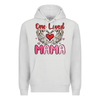Dove Grey one loved mama Premium Hoodie - MaliasSmallBusiness