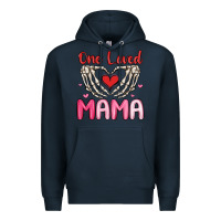 Navy one loved mama Premium Hoodie - MaliasSmallBusiness
