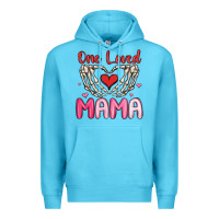 Ocean Blue one loved mama Premium Hoodie - MaliasSmallBusiness