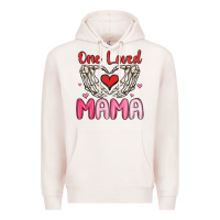 Pale Pink one loved mama Premium Hoodie - MaliasSmallBusiness