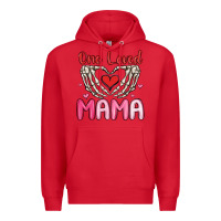 Red one loved mama Premium Hoodie - MaliasSmallBusiness