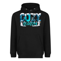 Black cozy season with snowman ado Heavyweight Hoodie - AdoDesignShop