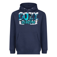 Navy cozy season with snowman ado Heavyweight Hoodie - AdoDesignShop