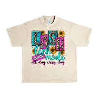 Sandshell lash tech mode all day every day Urban Heavy Tee - texasbilliewilder