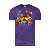Cloud Purple teacher off duty Vintage Tee - RanaPortraitStore