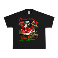Black louisiana christmas with santa Urban Heavy Tee - BarkalooDesign