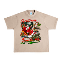 French Oak louisiana christmas with santa Urban Heavy Tee - BarkalooDesign