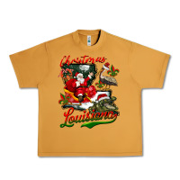 Peanut Butter louisiana christmas with santa Urban Heavy Tee - BarkalooDesign
