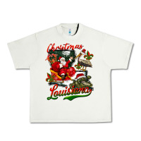 Pistachio louisiana christmas with santa Urban Heavy Tee - BarkalooDesign