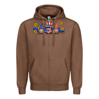 Chestnut usa gnome libbey cup Zipper Hoodie - HRA Design Shop
