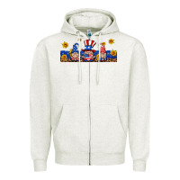 Oatmeal Heather usa gnome libbey cup Zipper Hoodie - HRA Design Shop