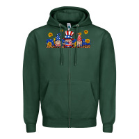 Sports Green usa gnome libbey cup Zipper Hoodie - HRA Design Shop