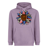 Lavender sunflower american flag Heavyweight Hoodie - JahusDesignShop