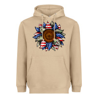 Mushroom sunflower american flag Heavyweight Hoodie - JahusDesignShop