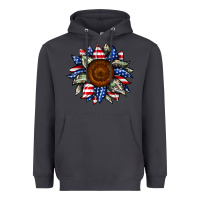 Smoke sunflower american flag Heavyweight Hoodie - JahusDesignShop