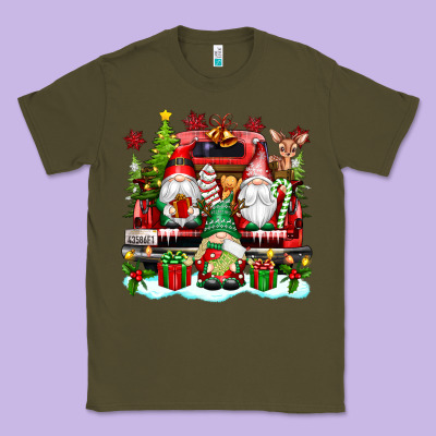 Christmas Gnome Truck Classic Tee Designed By Texasbilliewilder