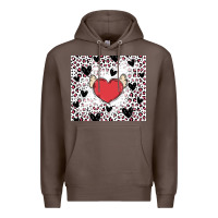 Coffee valentine's day hearts Premium Hoodie - MaliasSmallBusiness