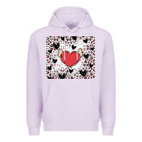 Lilac valentine's day hearts Premium Hoodie - MaliasSmallBusiness