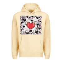 Pina Colada valentine's day hearts Premium Hoodie - MaliasSmallBusiness