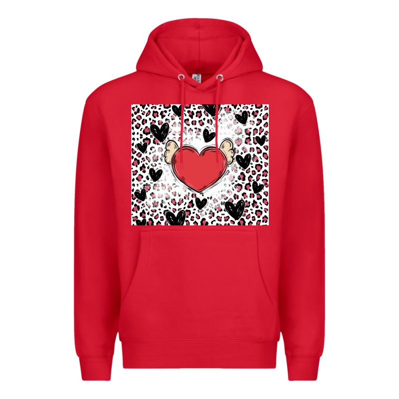 Valentine's Day Hearts Premium Hoodie by MaliasSmallBusiness | Teevron