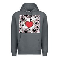 Rock valentine's day hearts Premium Hoodie - MaliasSmallBusiness
