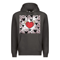 Smoke valentine's day hearts Premium Hoodie - MaliasSmallBusiness