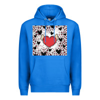 True Royal valentine's day hearts Premium Hoodie - MaliasSmallBusiness