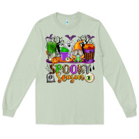 Matcha Spooky Season Coffee Cups Long Sleeve Tee - texasbilliewilder