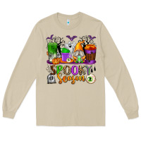 Mushroom Spooky Season Coffee Cups Long Sleeve Tee - texasbilliewilder