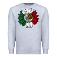 Heather Grey mexico sunflower Premium Sweatshirt - AdoDesignShop