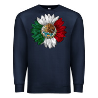 Navy mexico sunflower Premium Sweatshirt - AdoDesignShop