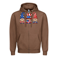 Chestnut usa gnome Zipper Hoodie - HRA Design Shop