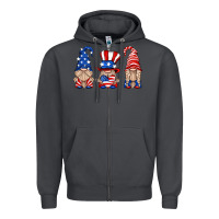 Usa Gnome Zipper Hoodie | Teevron