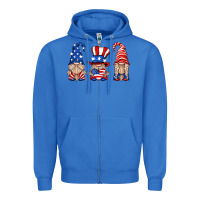 True Royal usa gnome Zipper Hoodie - HRA Design Shop