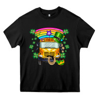 Black st. patricks day school bus Heavy Core Tee - SublimationCraftShop