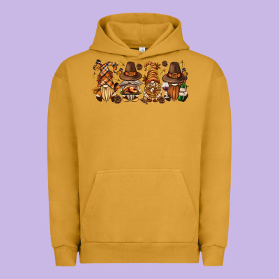 Thanksgiving Gnomies Bbs Urban Hoodie Designed By Bundleandbundleshop