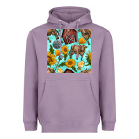 Lavender farm seamless pattern Heavyweight Hoodie - BundleAndBundleShop