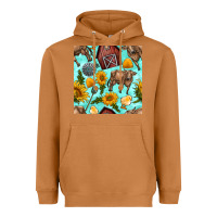 Meerkat farm seamless pattern Heavyweight Hoodie - BundleAndBundleShop