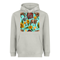 Moon Dust farm seamless pattern Heavyweight Hoodie - BundleAndBundleShop