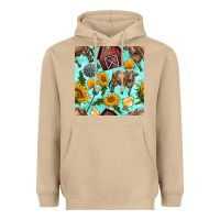 Mushroom farm seamless pattern Heavyweight Hoodie - BundleAndBundleShop