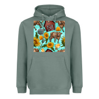 Sage farm seamless pattern Heavyweight Hoodie - BundleAndBundleShop