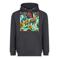 Smoke farm seamless pattern Heavyweight Hoodie - BundleAndBundleShop