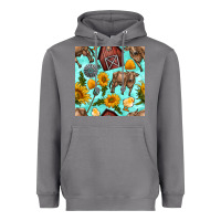 Storm farm seamless pattern Heavyweight Hoodie - BundleAndBundleShop