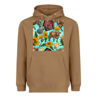 Toasted Coconut farm seamless pattern Heavyweight Hoodie - BundleAndBundleShop